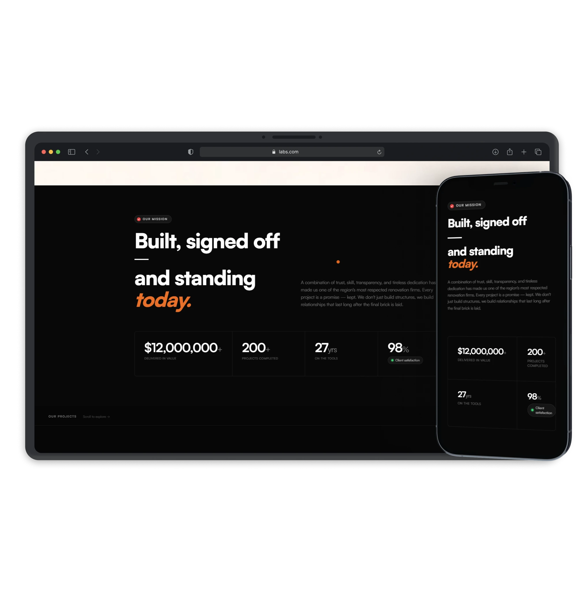 Minimal & Responsive Experience