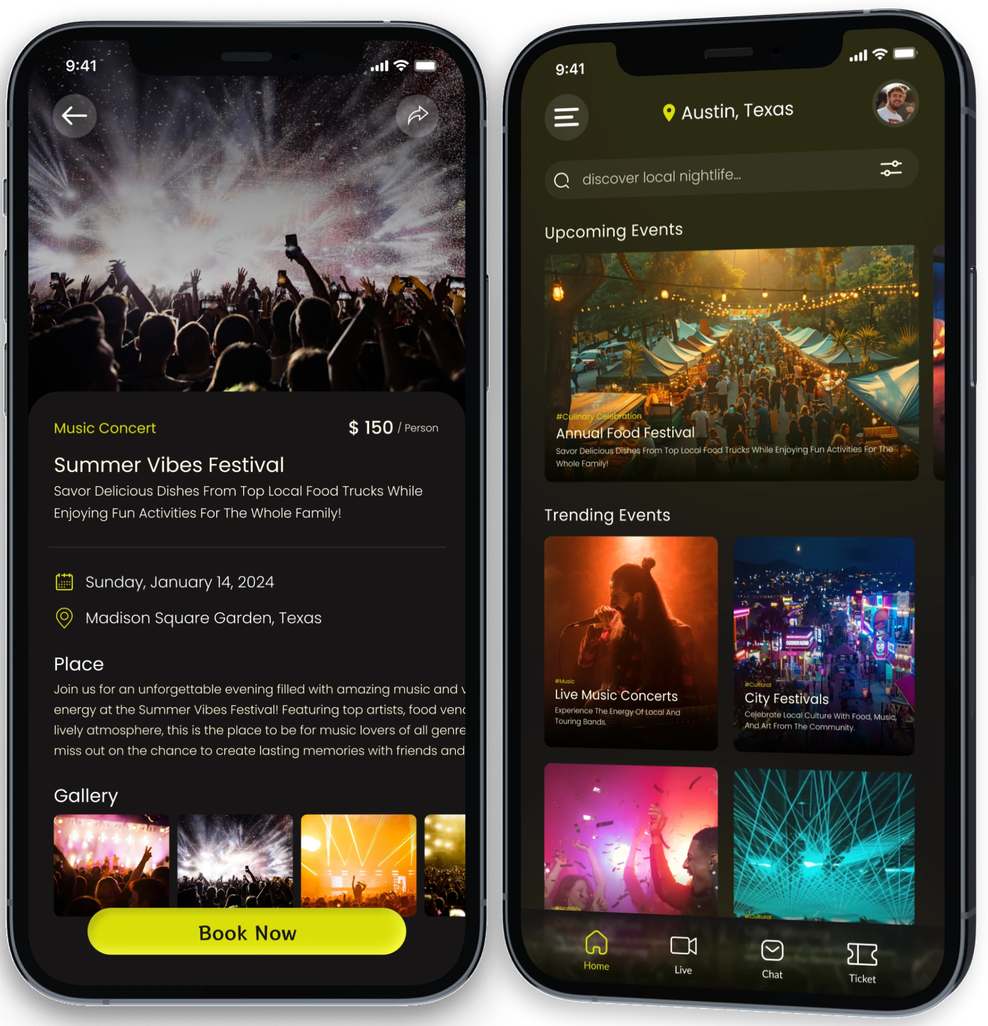 Concert Detail Page