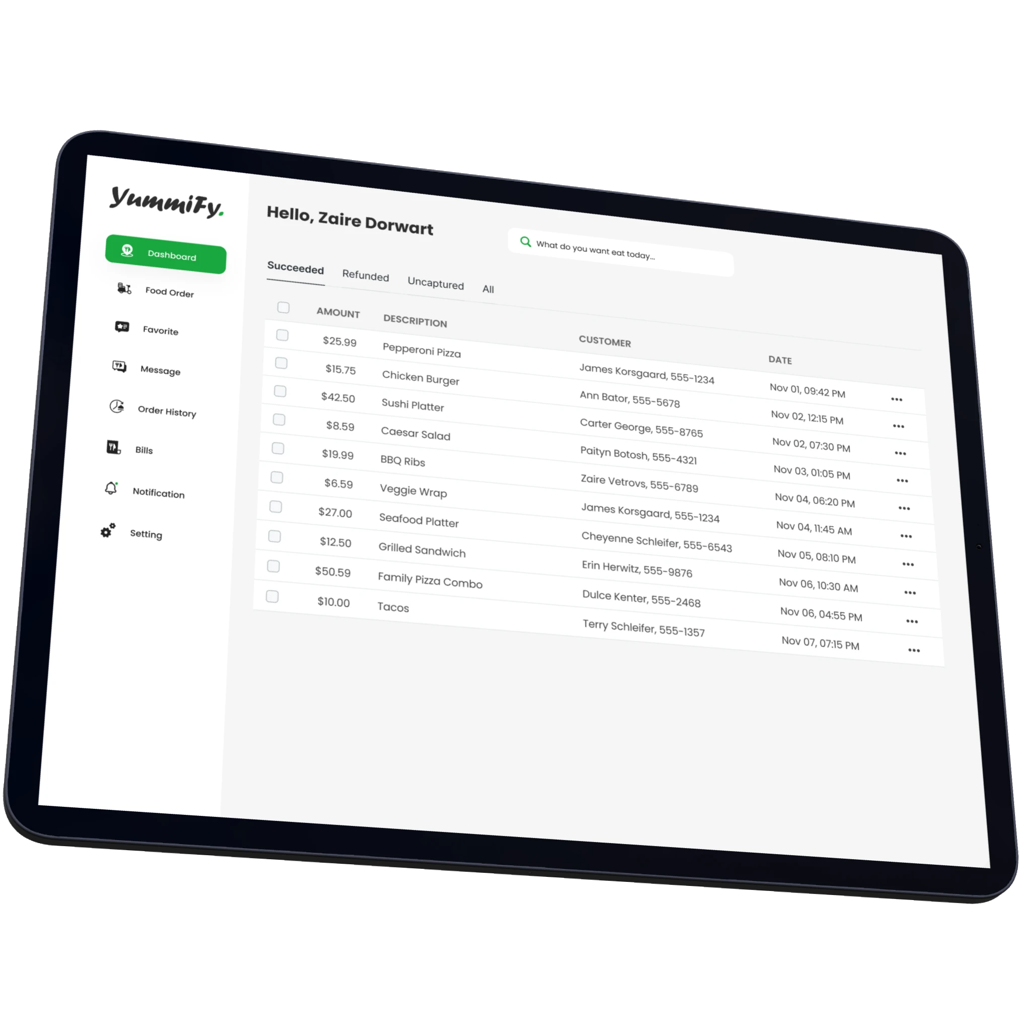 Real-Time Order Monitoring