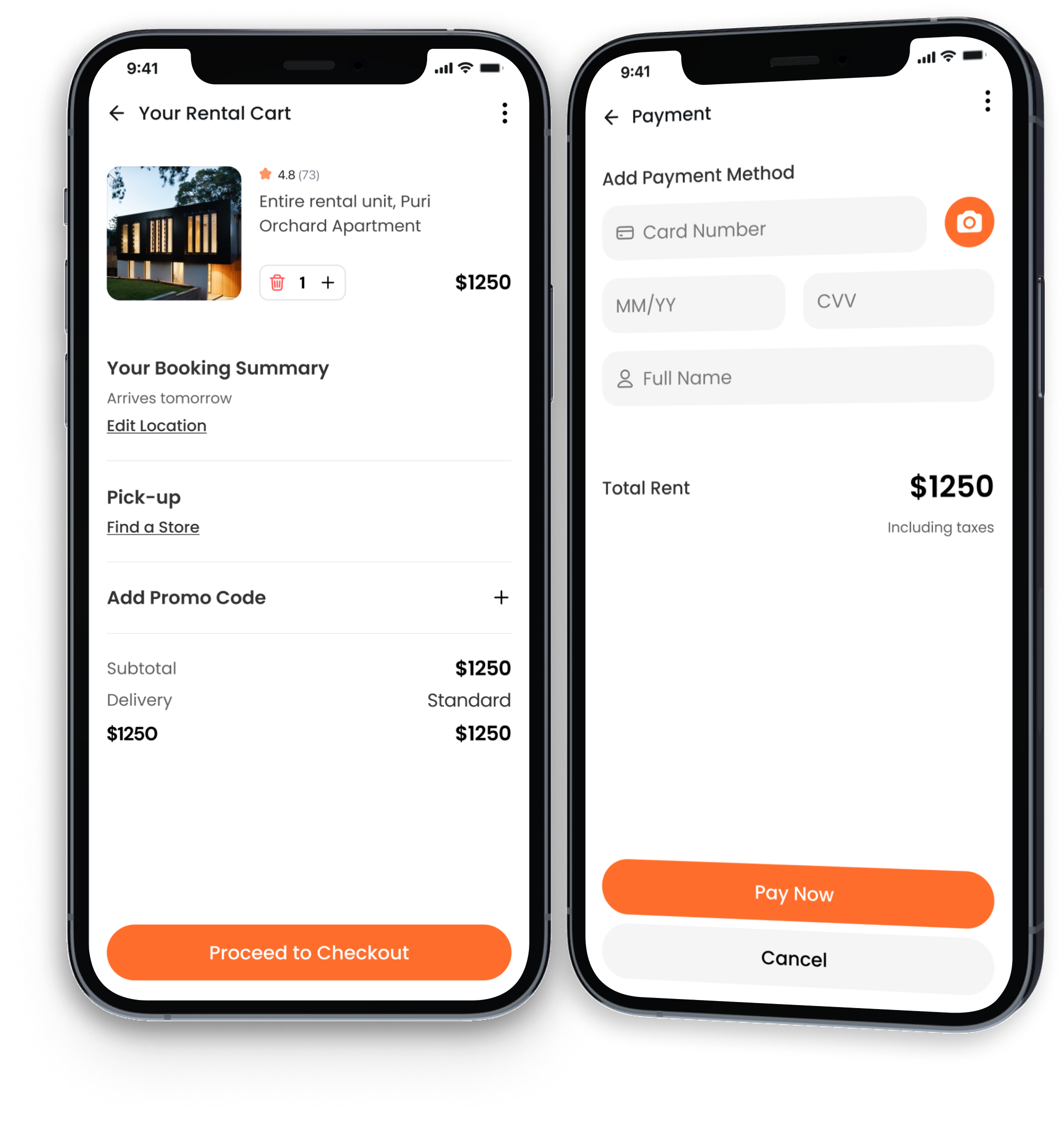 Secure Login and Payment Screen